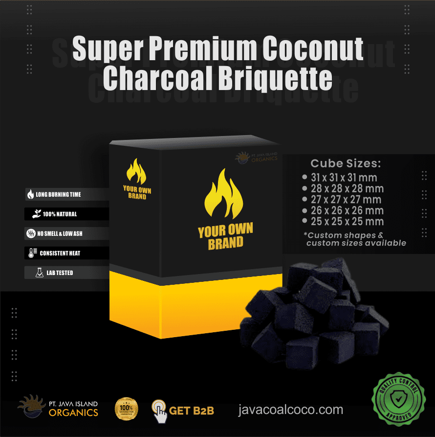 Coconut charcoal briquettes manufacturer